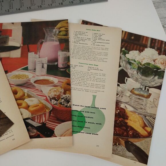 1958 Good Housekeeping Skillet CookBook 5pg Pullput Retro PRINT ARTICLE Ephemera - Picture 4 of 8